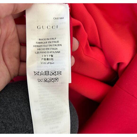 GUCCI Fall 2016 Runway Hibiscus Wool Silk Embroidered Mini Dress 38IT/XS - Picture 12 of 15